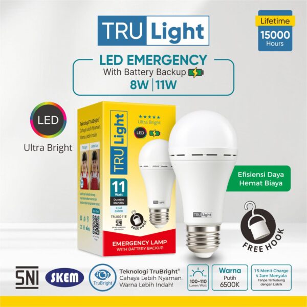 trulight led emergency (with battery backup)